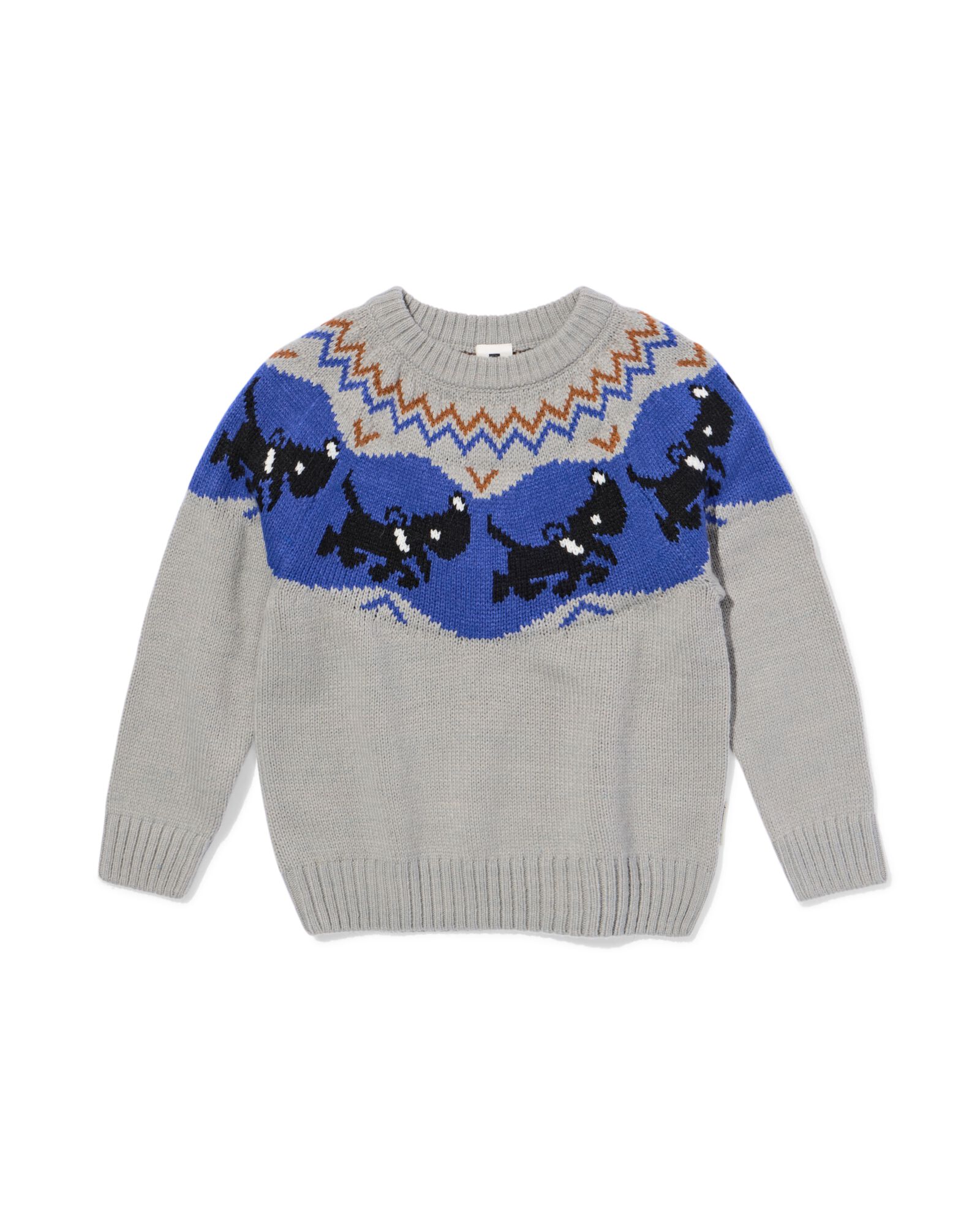 Takkie Kinderpullover in Grobstrick dunkelgrau dunkelgrau - 30707613DARKGREY - HEMA