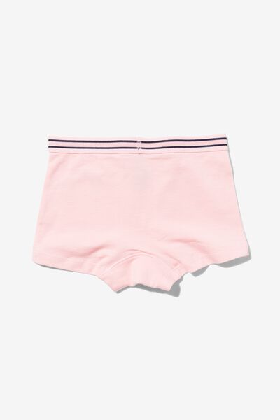 3 boxers enfant coton/stretch - arcs-en-ciel rose pâle - 1000029242 - HEMA