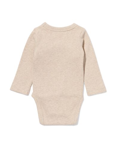 body &eacute;volutif &agrave; rabat nouveau-n&eacute; ENZING&trade; ECOVERO&trade; c&ocirc;tel&eacute; sable sable - 33430420SAND - HEMA