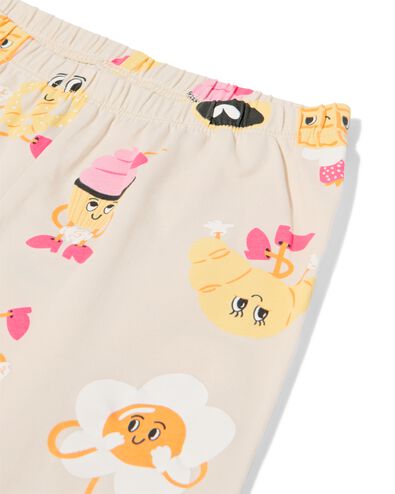 Kinderpyjama Fr&uuml;hst&uuml;ck mit Puppenpyjama eierschalenfarben eierschalenfarben - 23002560OFFWHITE - HEMA