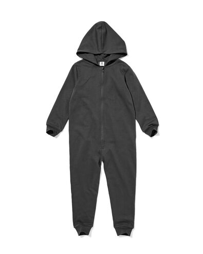 kinderonesie sweatstof antraciet antraciet - 23004560ANTHRACITE - HEMA