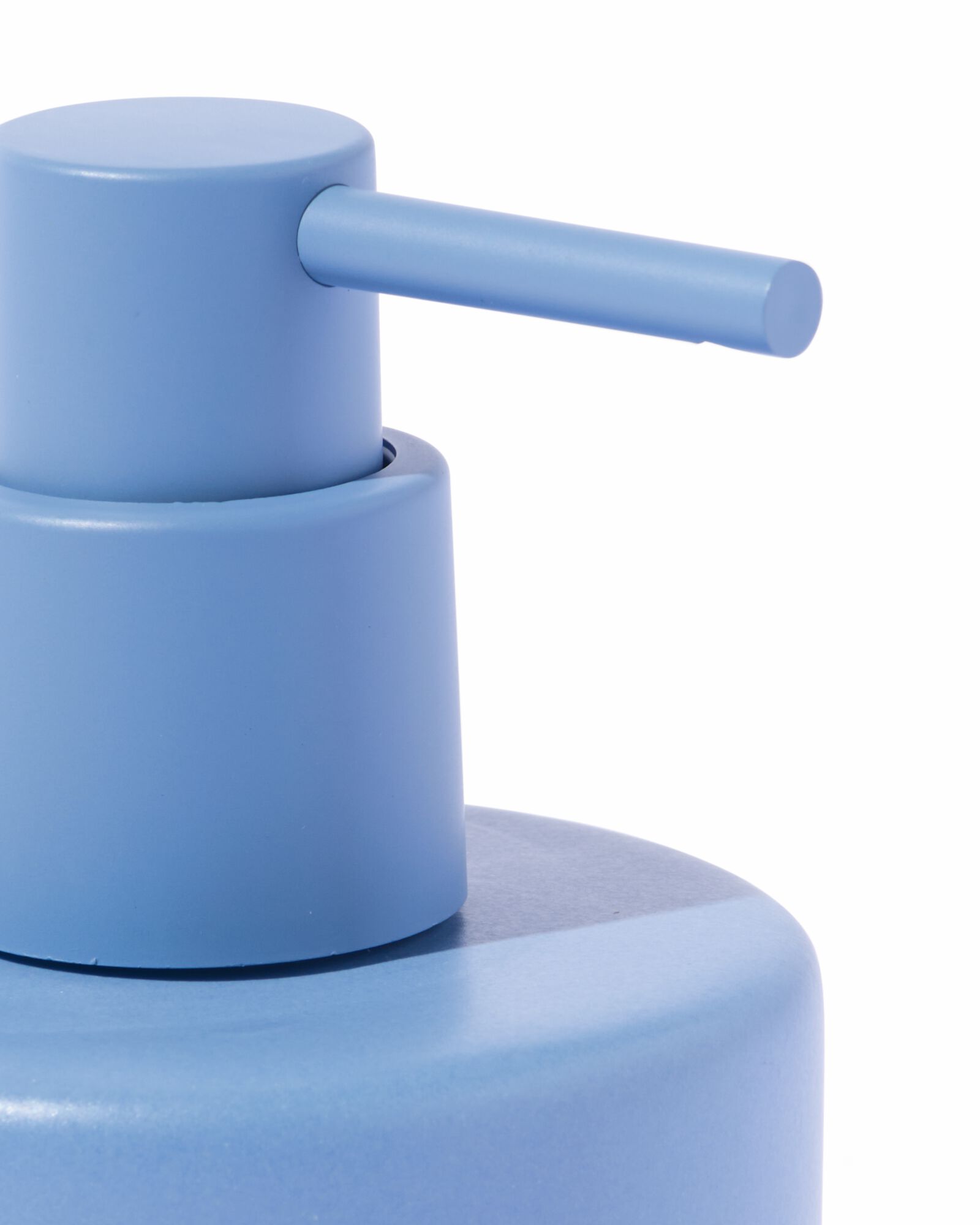 pompe &agrave; savon &Oslash;8x15 c&eacute;ramique bleu mat - 80350150 - HEMA
