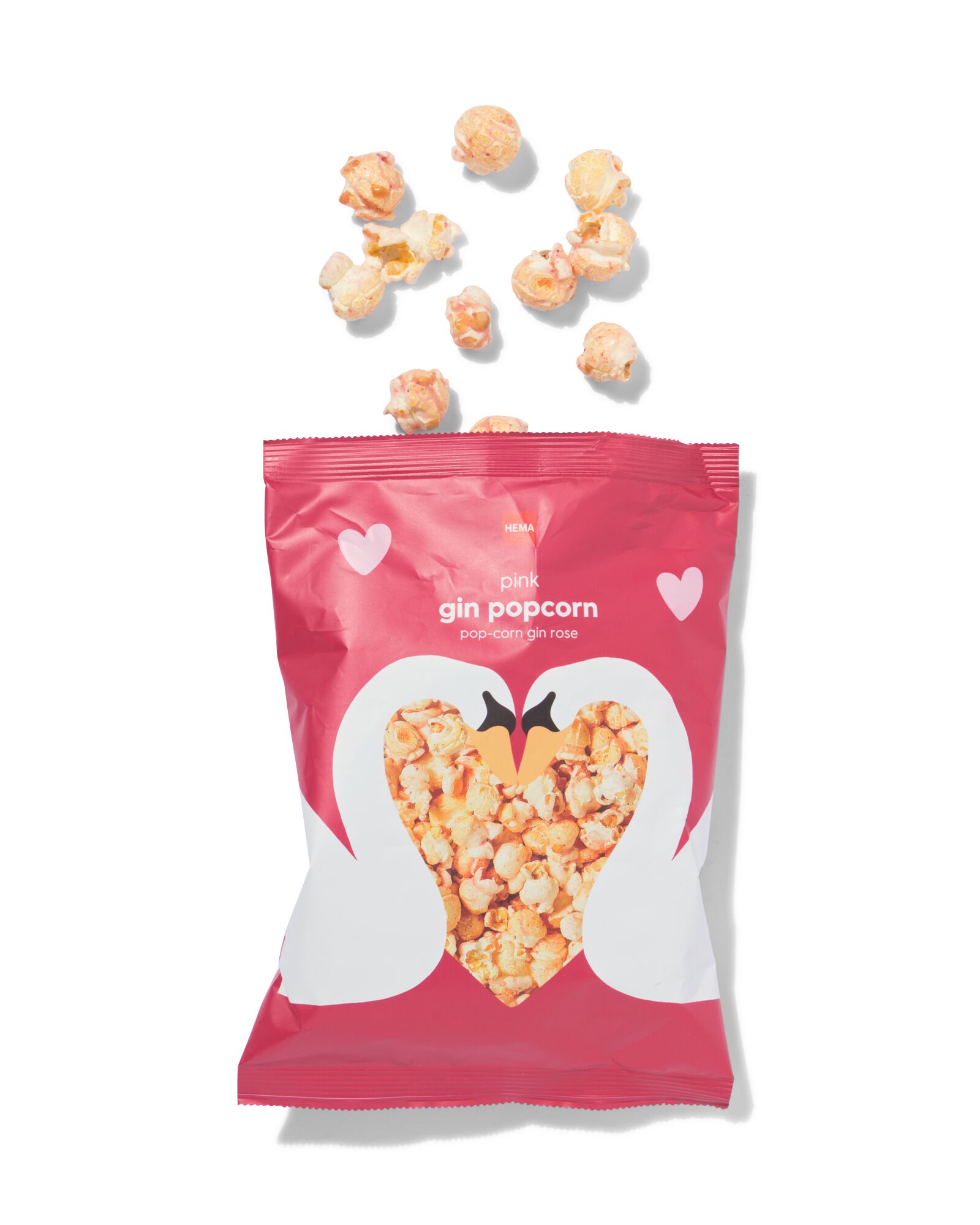popcorn gin-framboos 60gr - 24152502 - HEMA