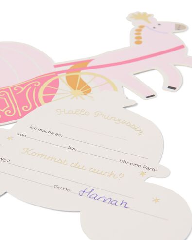 Einladungskarten Prinzessin &ndash; 8 St&uuml;ck - 14250393 - HEMA
