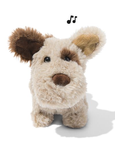 robotknuffel hond 17x14x7.5cm - 15100271 - HEMA