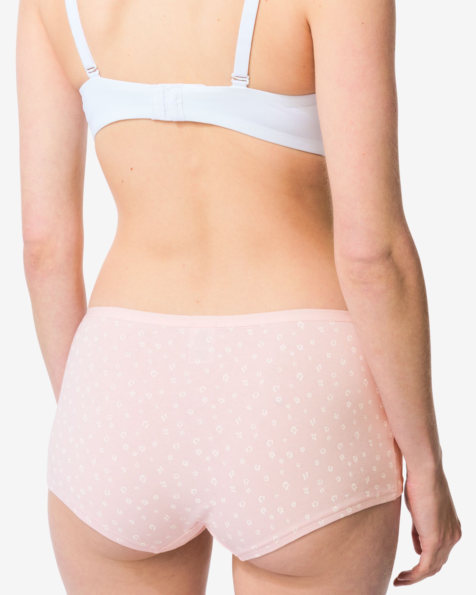 boxers femme coton fleurs - lot de 2 rose p&acirc;le rose p&acirc;le - 19602254LIGHTPINK - HEMA