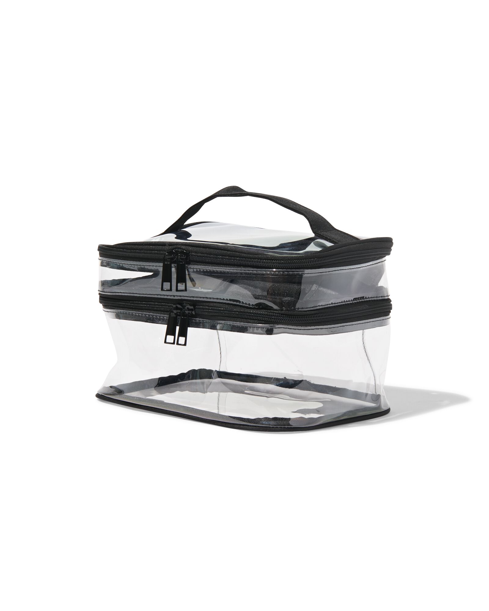 Beautycase mit Organizer, transparent, 17 x 25 x 15 cm - 11890621 - HEMA