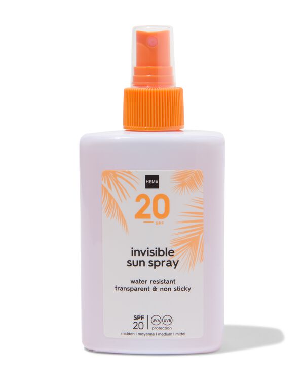 invisible sunspray SPF20 - 200ml - 11610281 - HEMA