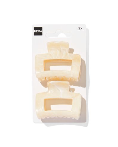 2 pinces &agrave; cheveux 5cm marbr&eacute;es - 11870071 - HEMA
