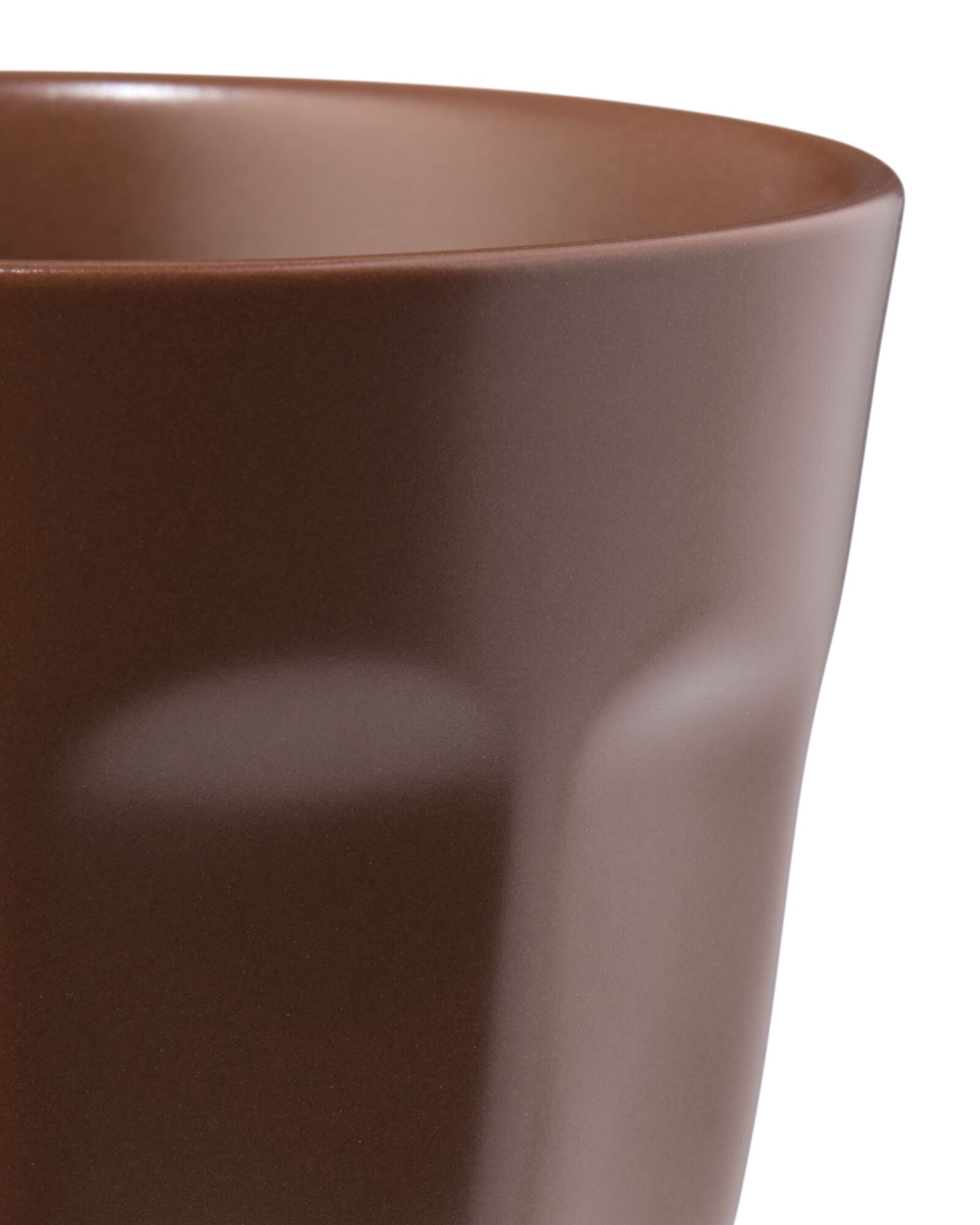 Becher 250 ml Mirabeau Steingut, matt, dunkelbraun - 80660329 - HEMA