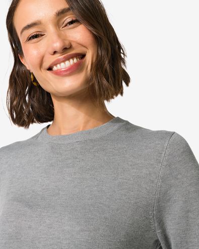 pull femme lilas gris clair gris clair - 36251275LIGHTGREY - HEMA