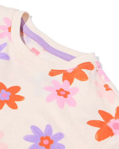 chemise de nuit enfant fleurs blanc cass&eacute; blanc cass&eacute; - 23003960OFFWHITE - HEMA
