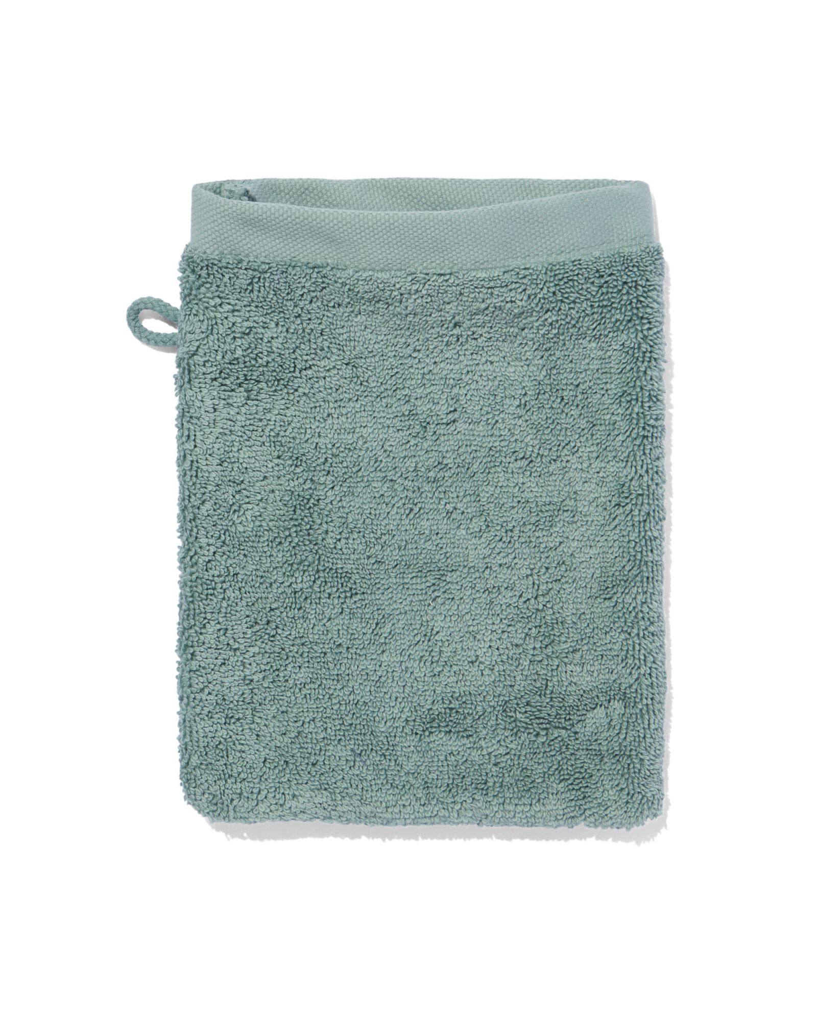 gant de toilette qualit&eacute; h&ocirc;teli&egrave;re extra douce bleu vert - 5284606 - HEMA