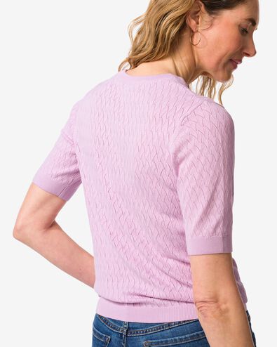 damestrui Fally fijngebreid lila - 36207880LILAC - HEMA