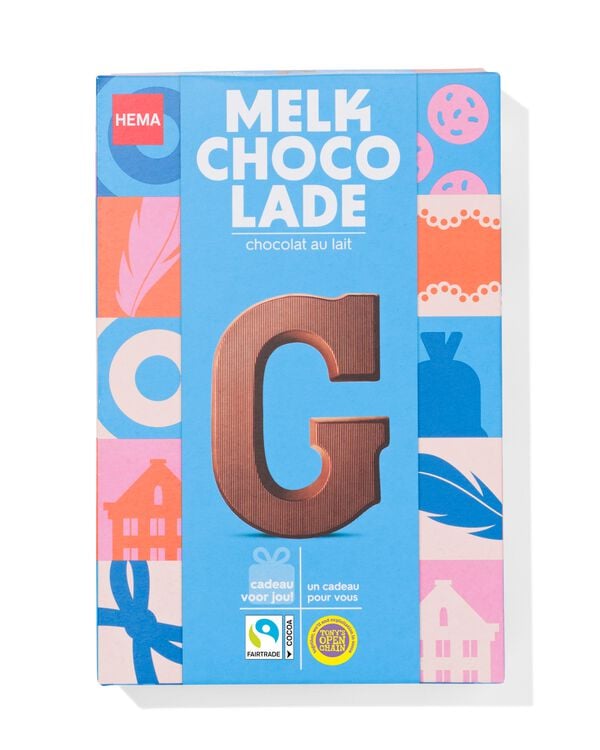 lettre en chocolat au lait G 140g - 24401107 - HEMA