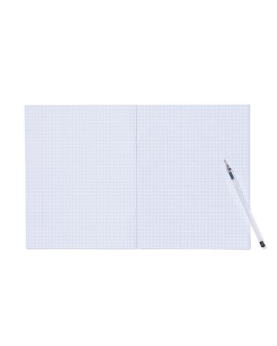 schriften blauw A5 geruit 5mm - 3 stuks - 14120220 - HEMA