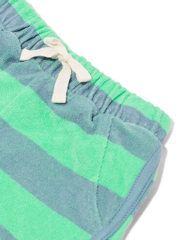 babykledingset badstof strepen felgroen felgroen - 33140080BRIGHTGREEN - HEMA