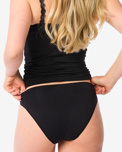 culotte femme sans coutures microfibre noir - 1000002207 - HEMA