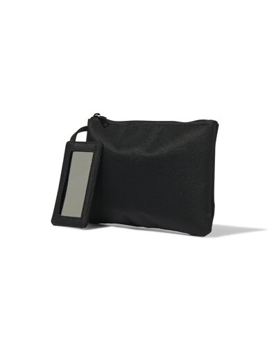 Kosmetiktasche, flach, schwarz, 14 x 21 cm - 11890610 - HEMA