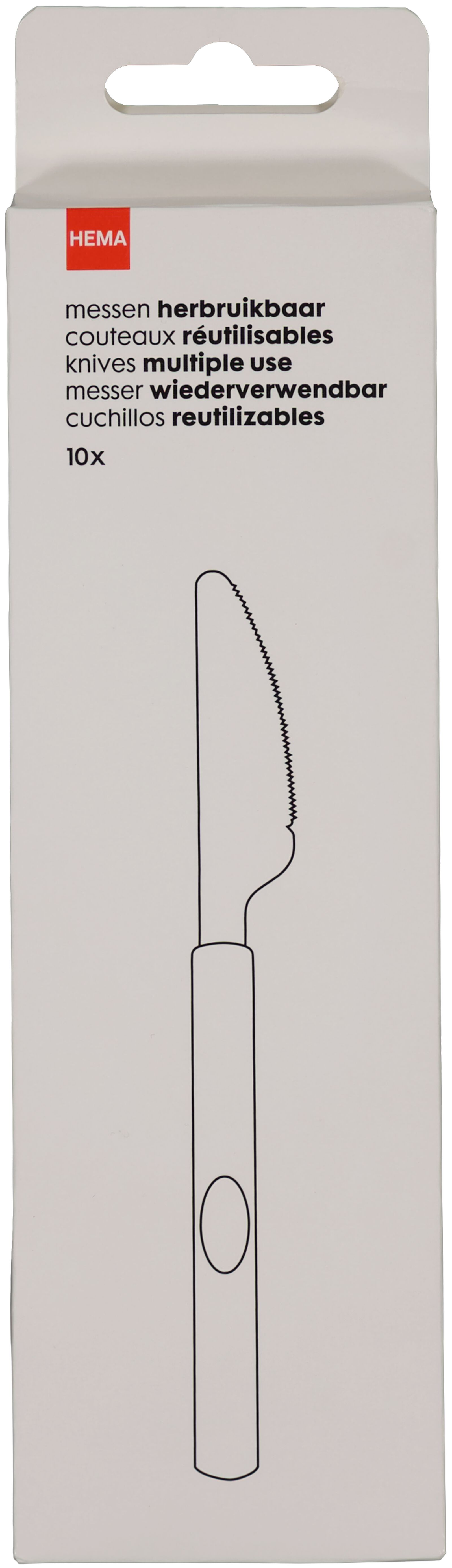 messen herbruikbaar - 10 stuks - 14200757 - HEMA