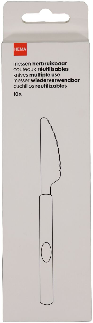 messen herbruikbaar - 10 stuks - 14200757 - HEMA