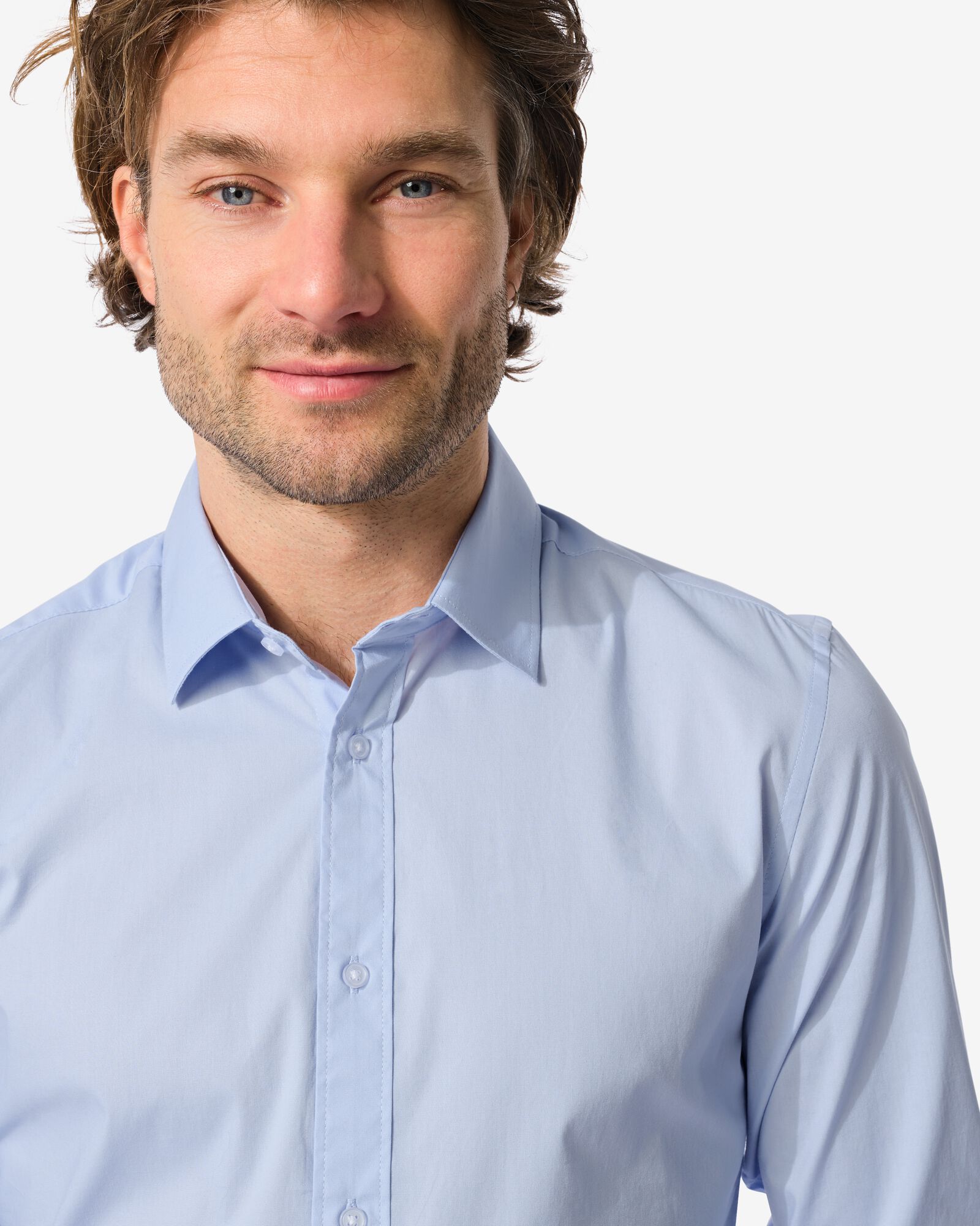 chemise homme bleu clair - 2140160LIGHTBLUE - HEMA