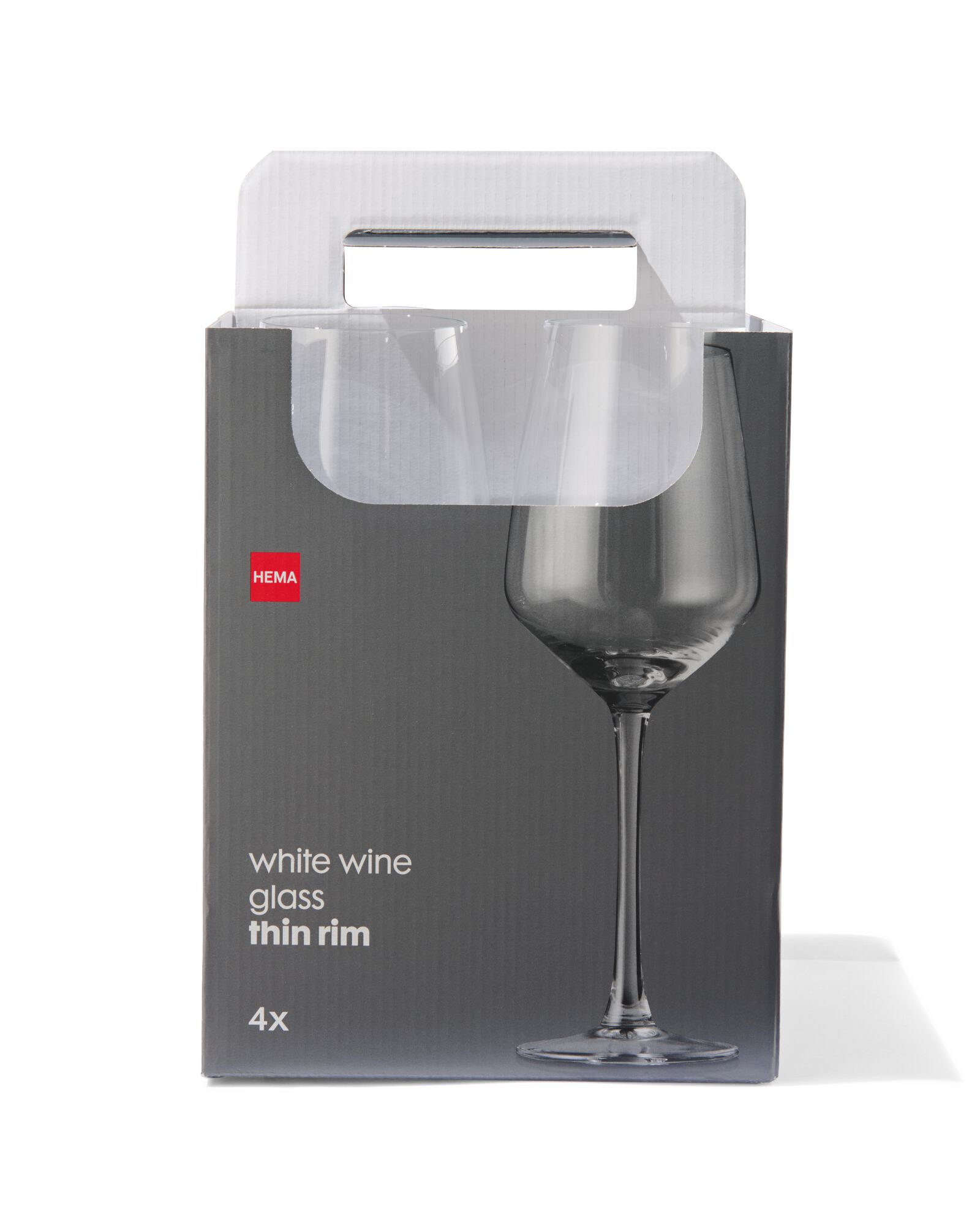 4-pak wittewijnglazen 350ml - 9401011 - HEMA