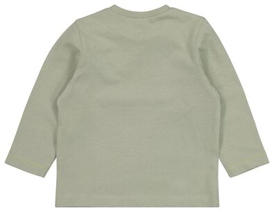 t-shirt bébé ‘let’s hug’ vert - 1000020900 - HEMA