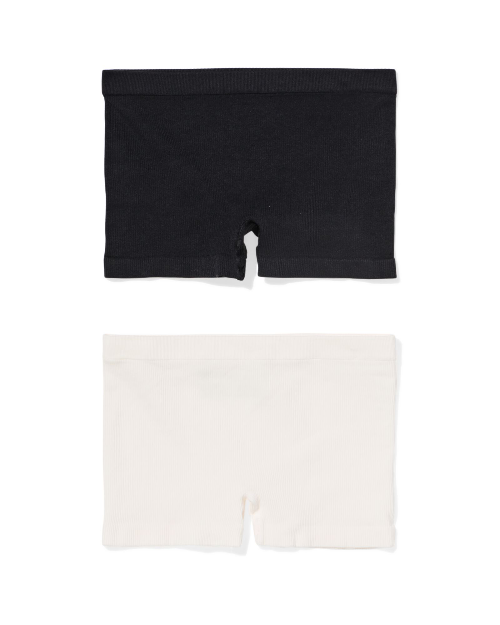 boxer enfant c&ocirc;tel&eacute; sans couture - 2 pi&egrave;ces noir/blanc - 19301640BLACKWHITE - HEMA