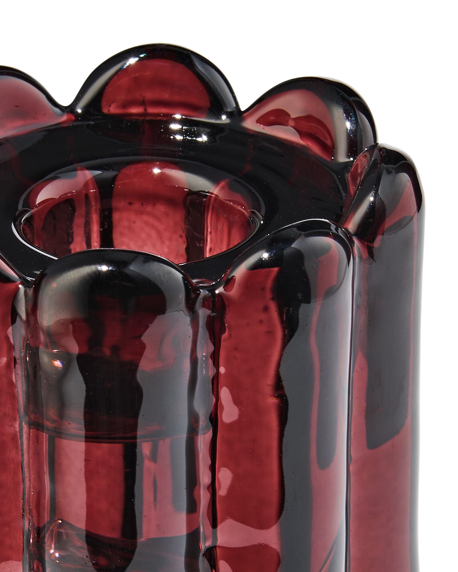 bougeoir 5,8x10 cm verre brun - 13325042 - HEMA