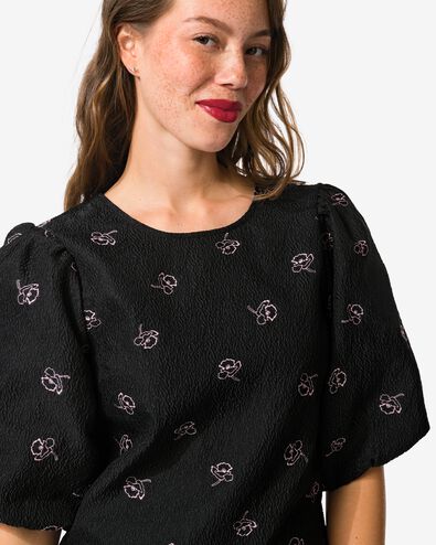 Damenkleid Dawn, Crinkle-Design schwarz - 36206050BLACK - HEMA