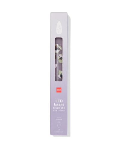 bougie longue LED ⌀2.3x20cm fleur lilas - 13550160 - HEMA