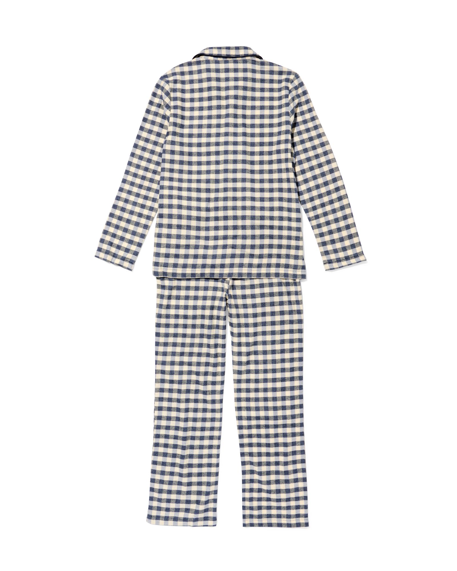Kinderpyjama Flanell mit Streifen blau - 23001150BLUE - HEMA