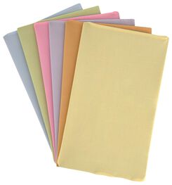 6er-Pack elastische Buchschoner, Pastellfarben - 14522234 - HEMA