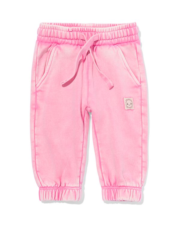 babybroek comfy fit sweatstof roze roze - 33057470PINK - HEMA
