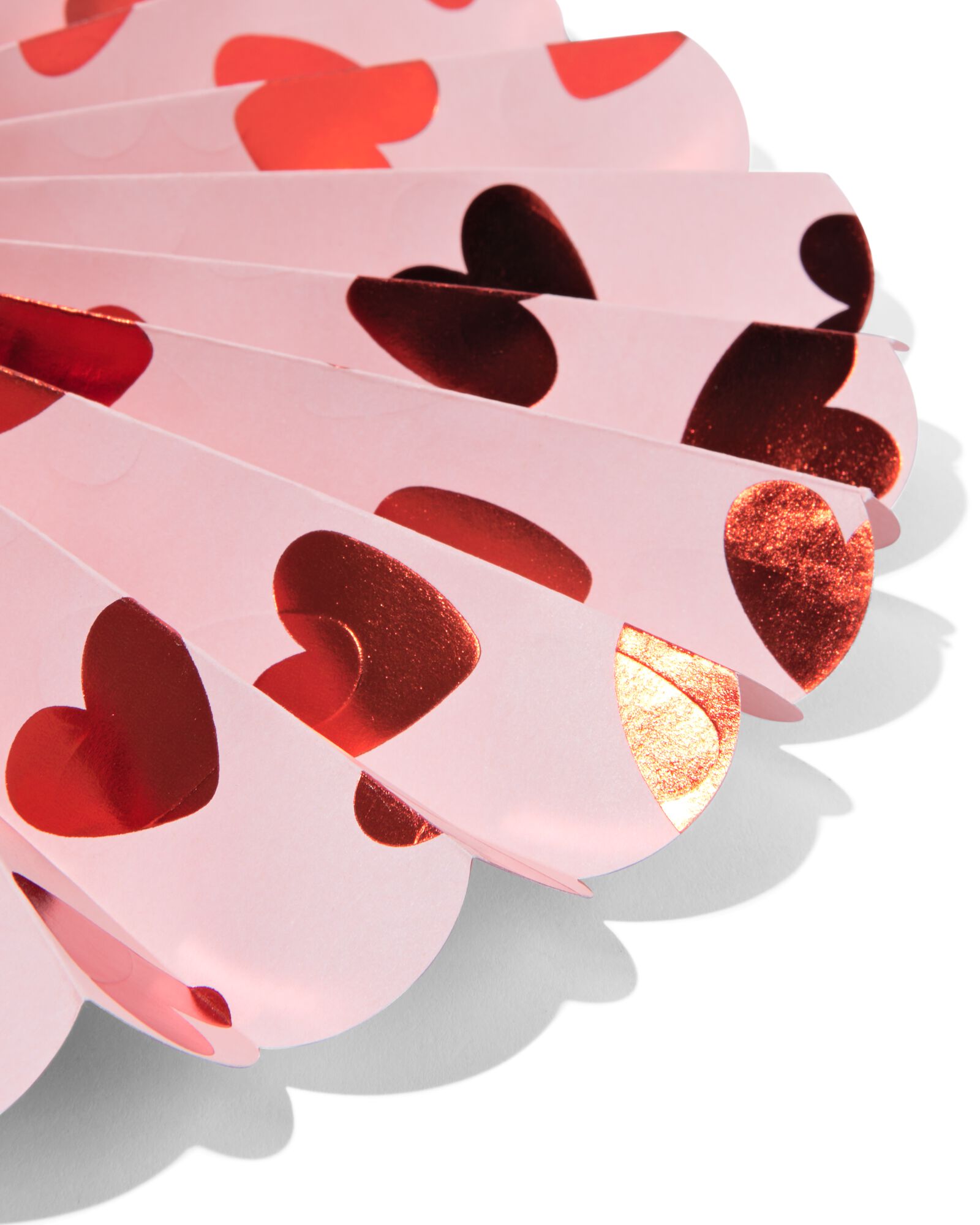 waaiers hart roze - 2 stuks - 14250136 - HEMA