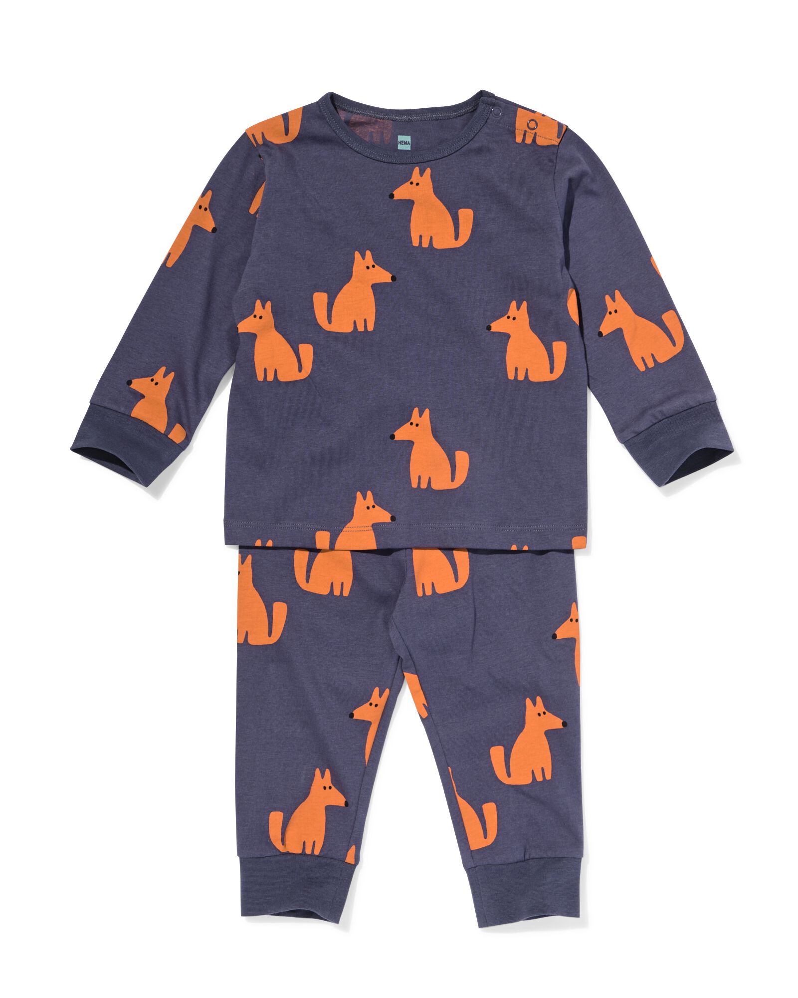 HEMA Babypyjama Hond Antraciet (antraciet)