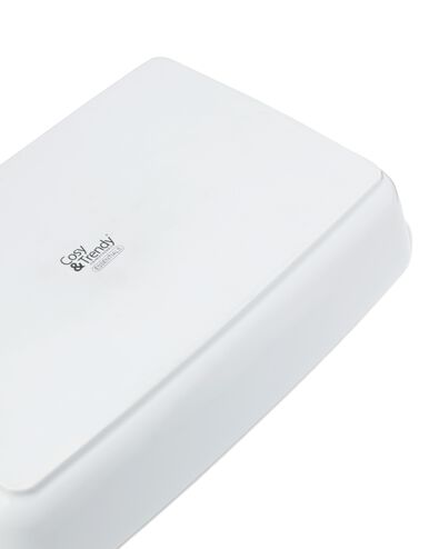 plat de cuisson au four 31x19x5,5 cm porcelaine blanche - 80140022 - HEMA