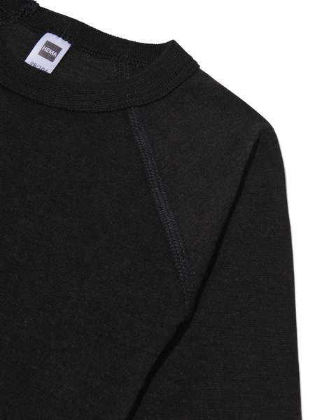 t-shirt thermo enfant noir noir - 1000001475 - HEMA