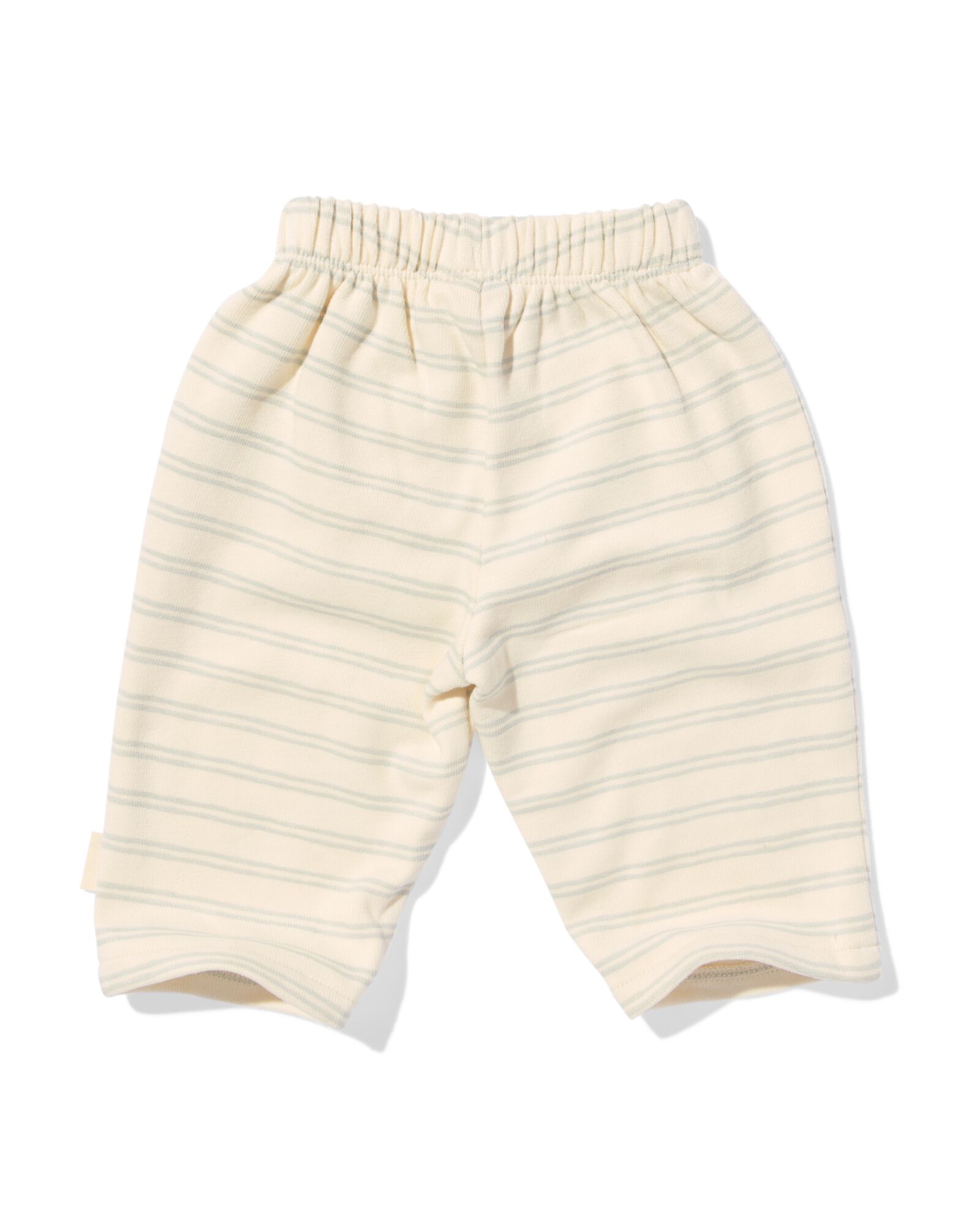 newborn broek strepen ecru ecru - 33446520ECRU - HEMA