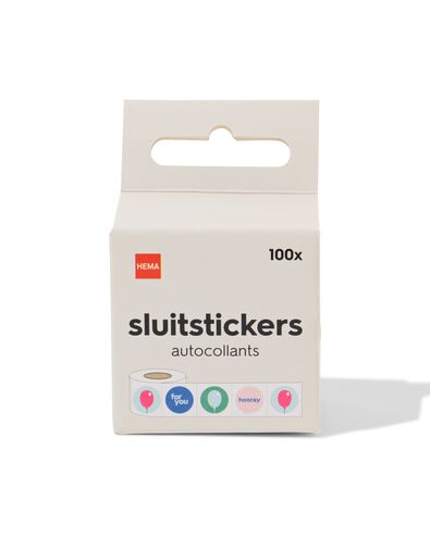 Verschlussaufkleber Party &ndash; 100 St&uuml;ck - 14793283 - HEMA