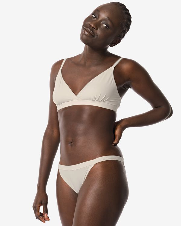 tanga micro pour femmes cr&egrave;me cr&egrave;me - 21900155CREAM - HEMA