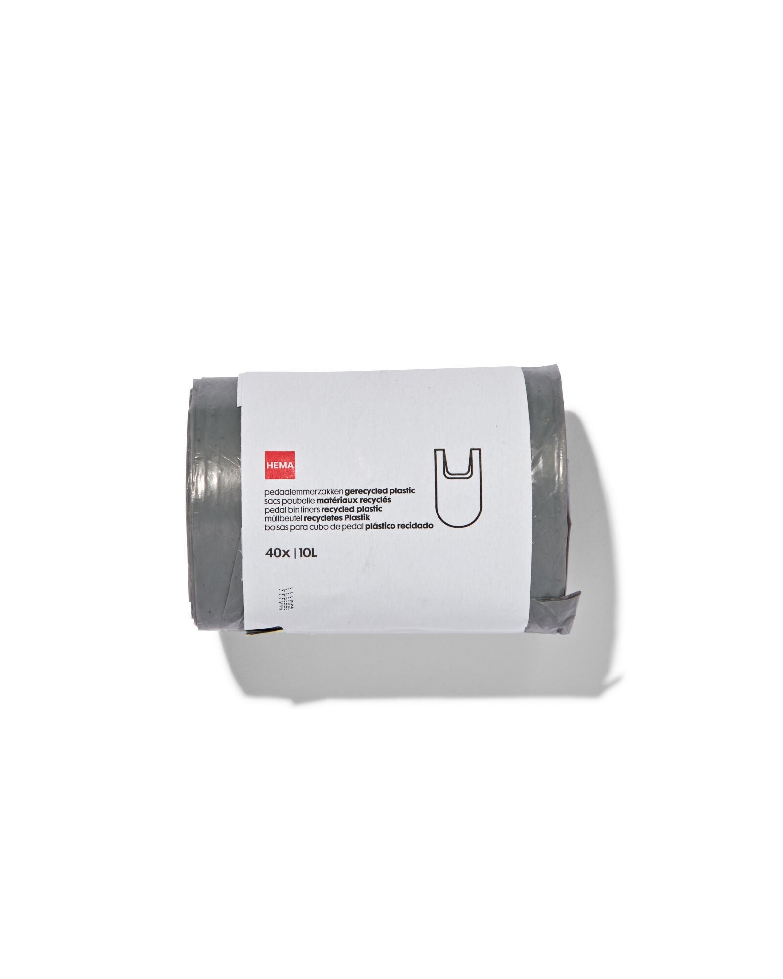 pedaalemmerzakken 10L gerecycled plastic - 40 stuks - 20550050 - HEMA