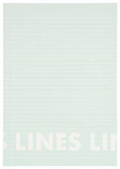 3&nbsp;cahiers menthe A4 lign&eacute;s - 14101612 - HEMA