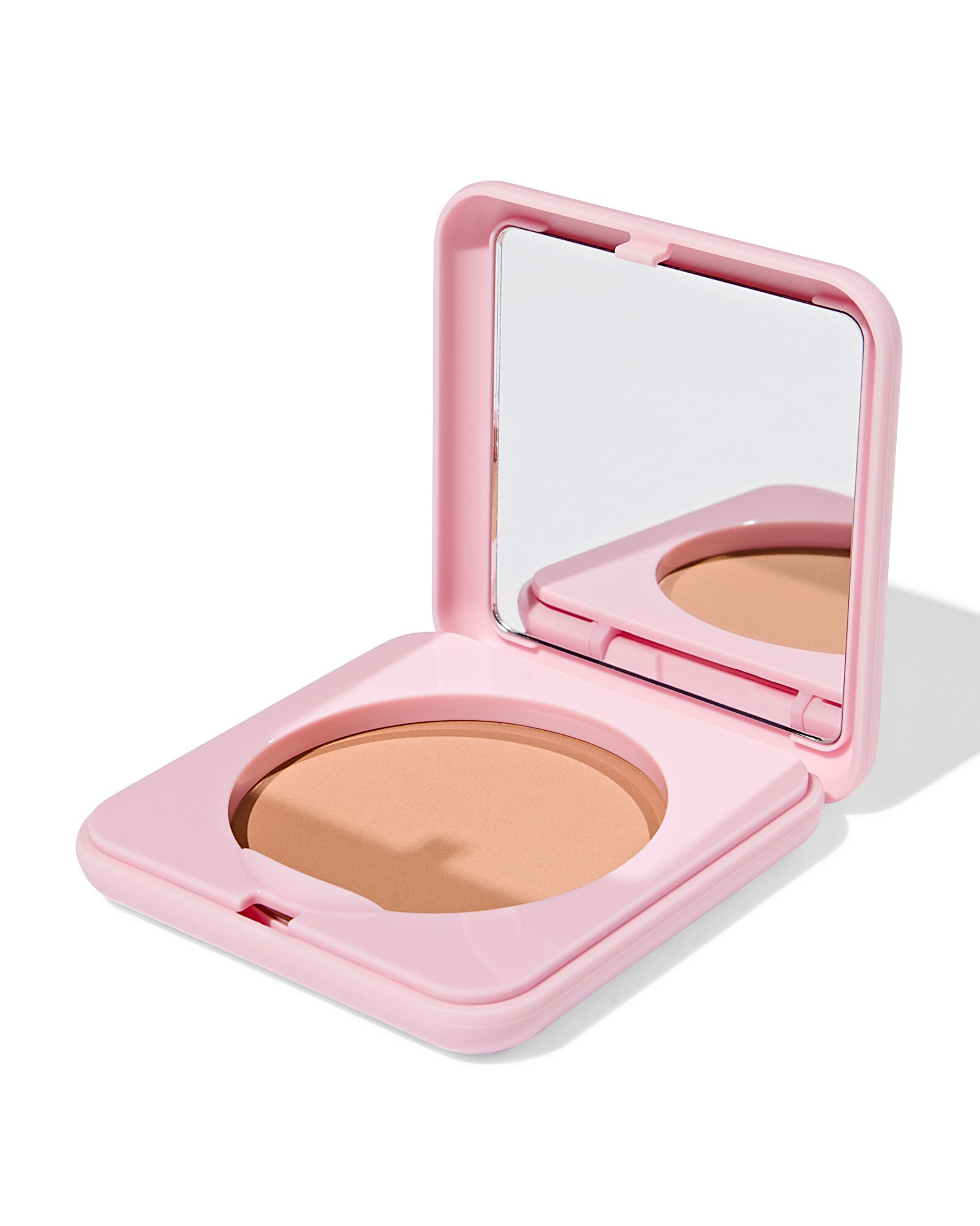 bo&icirc;te &agrave; poudre rechargeable pour poudre matifiante ou poudre bronzante rose clair - 11290409 - HEMA