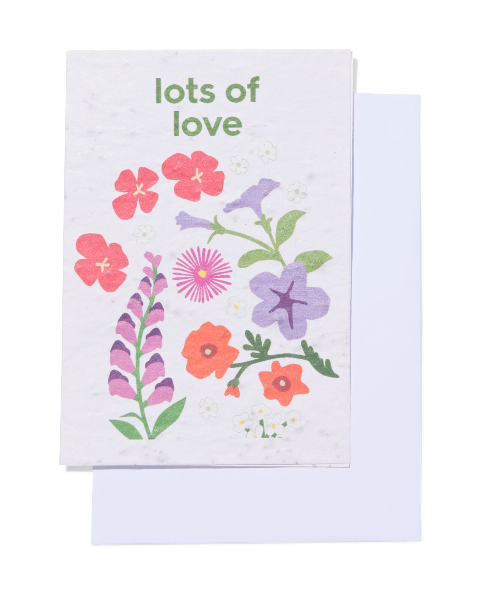 carte de v&oelig;ux "lots of love" avec des graines - 41800631 - HEMA