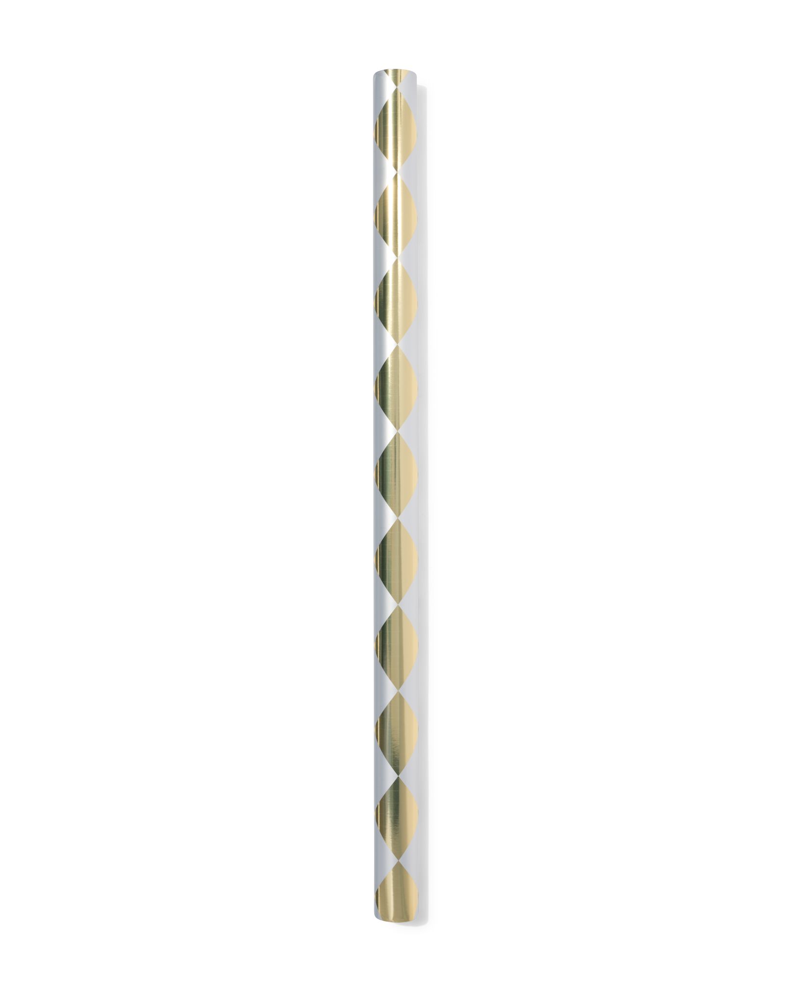 cadeaupapier 70x200cm ruiten goud-zilver - 14700422 - HEMA