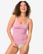 débardeur femme sans coutures en micro rose XL - 19680274 - HEMA
