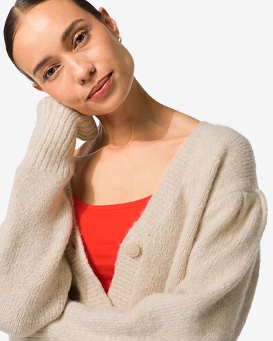 cardigan femme herma  beige - 36205020BEIGE - HEMA