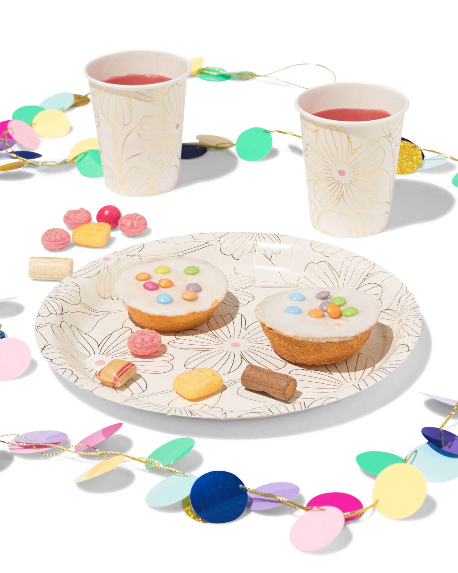 Becher 250 ml, Pappe, Blumen &ndash; 8 St&uuml;ck - 14250301 - HEMA